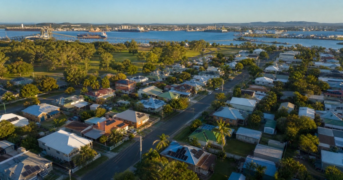 Gladstone Central and the harbour, home to the city's mortgage broker offices
